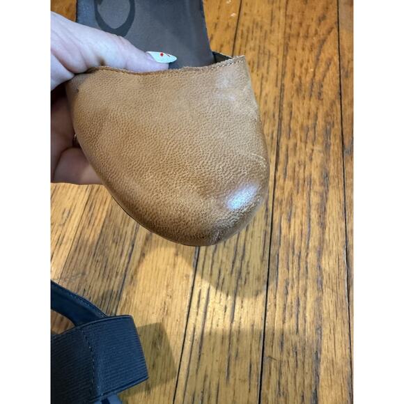 OTBT Rexburg Shoes Womens Size 7.5 Tan Brown Leather Wedge Sandals Comfort - Picture 6 of 9